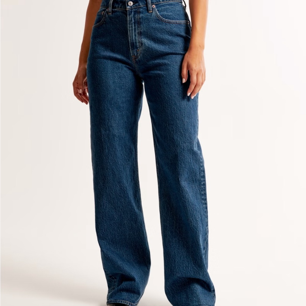 Classic Blue Women's Jeans - Abercrombie Curve Love